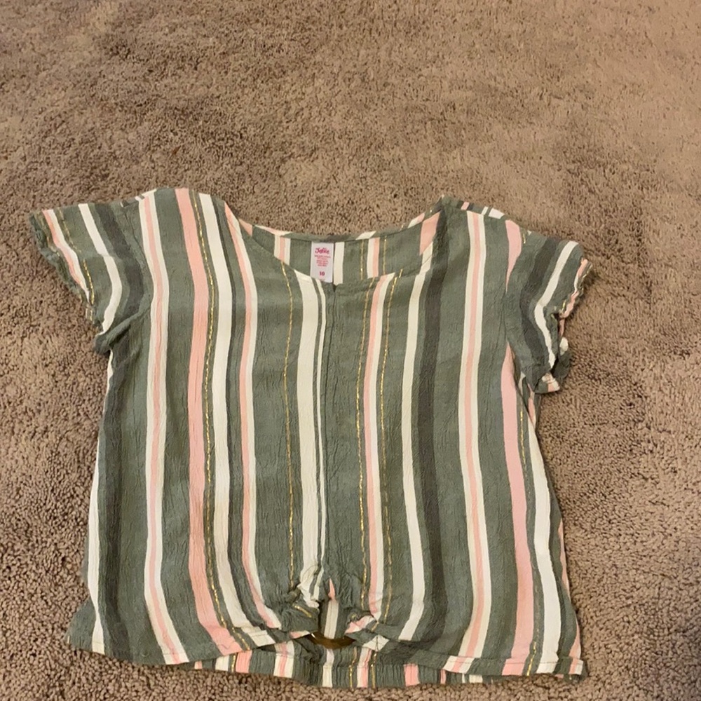 Justice Striped Cute Top